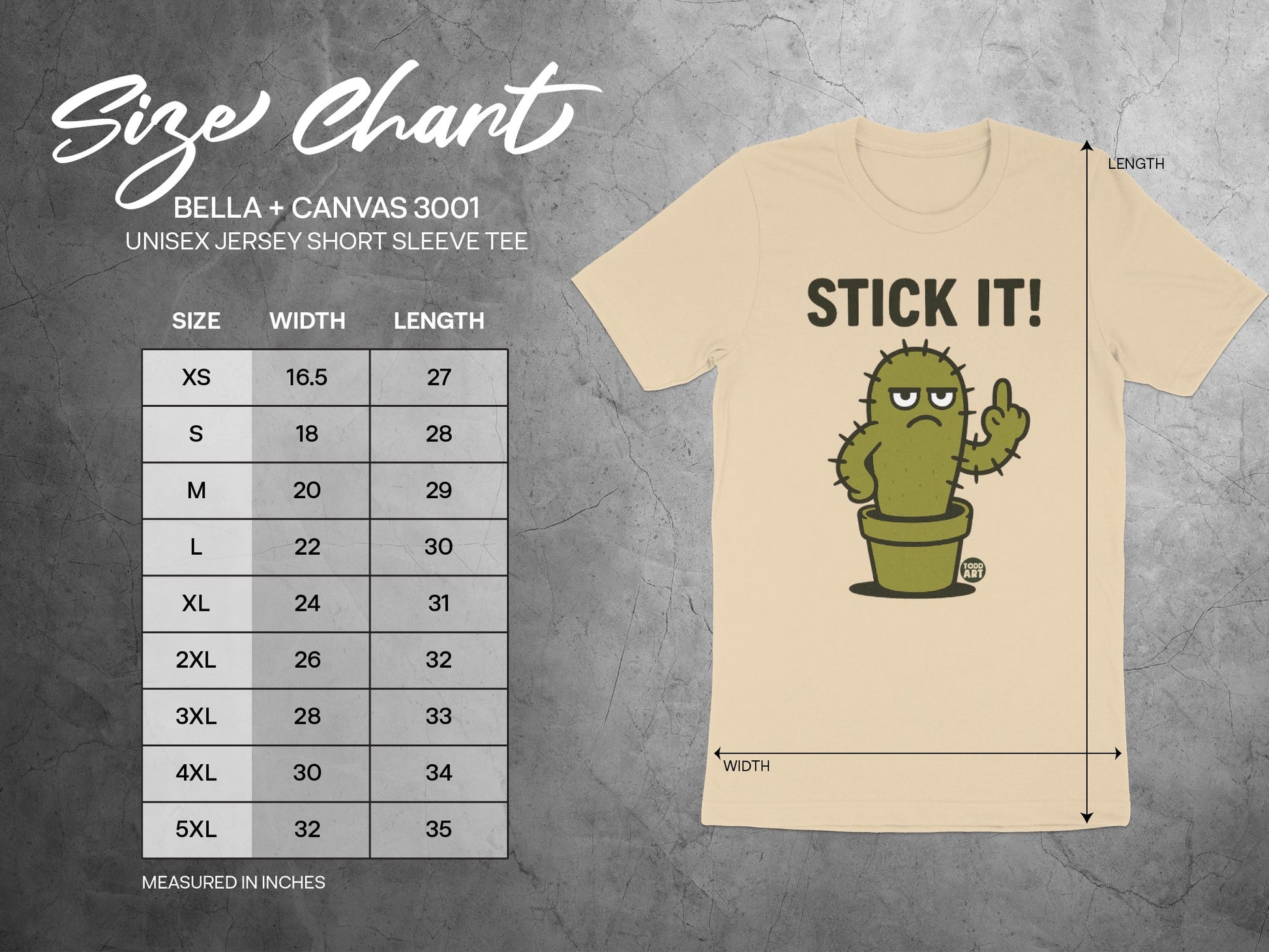 Stick It Funny Cactus Graphic Unisex T-Shirt product