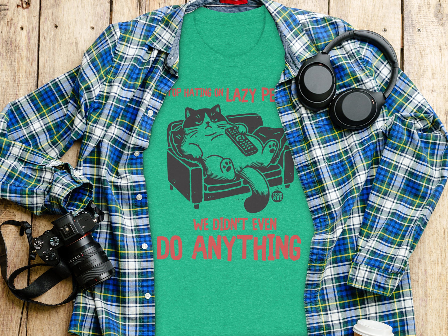 Funny Cat Lazy Pet We Didn't Do Anything T-shirt product type