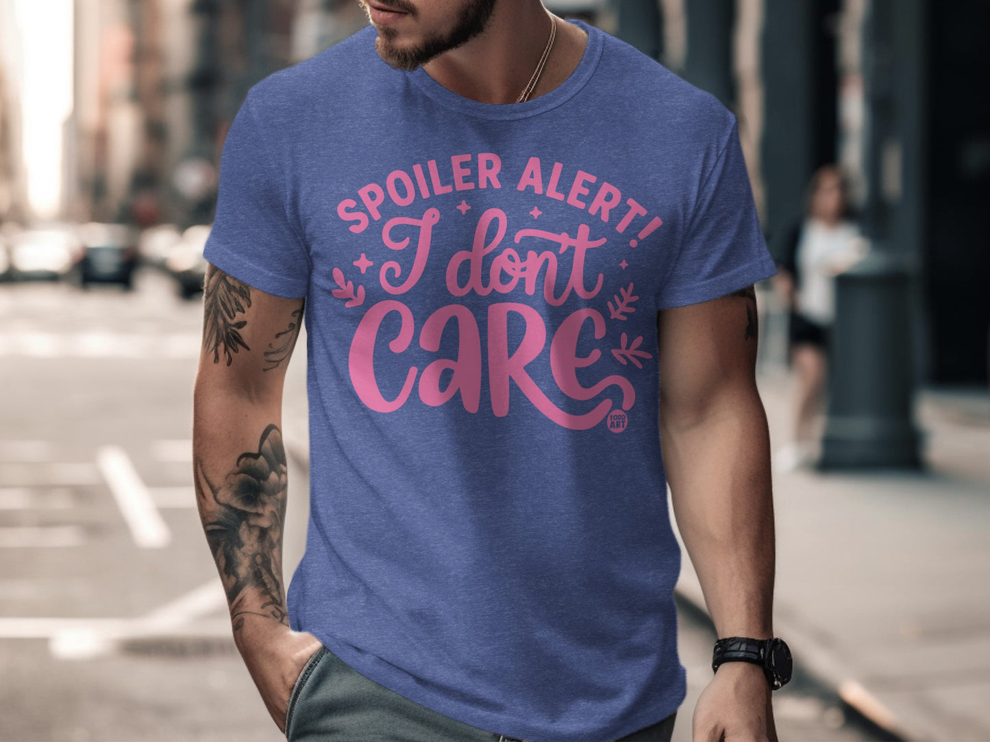 Spoiler Alert I Don't Care Men's Casual Shirt product