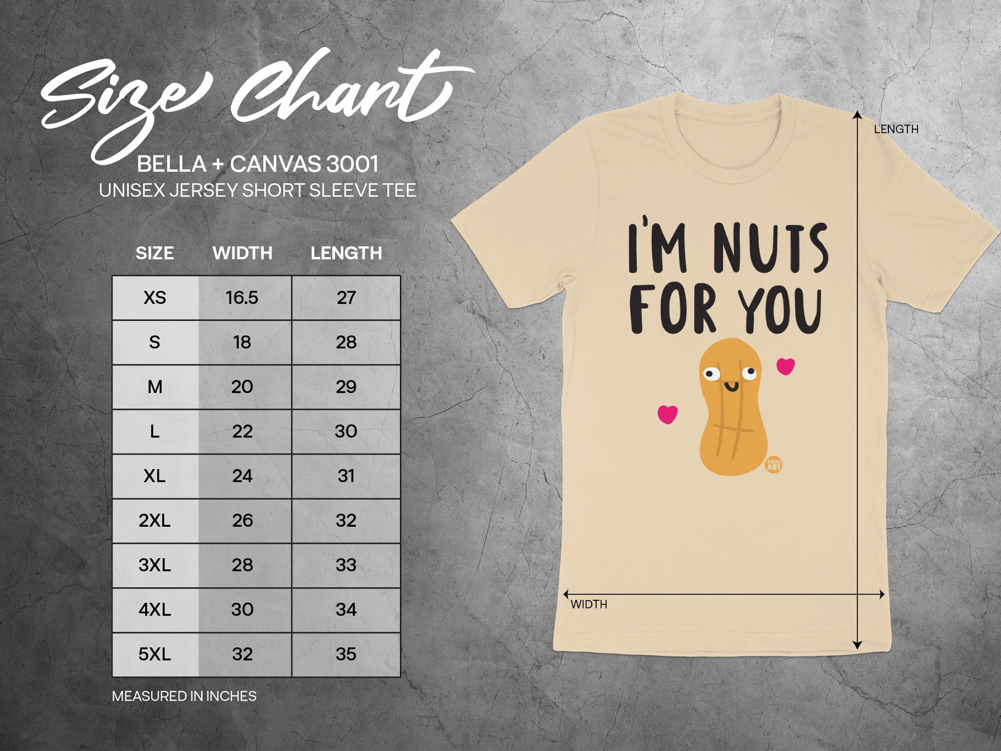 I'm Nuts for You Short Sleeve Tee