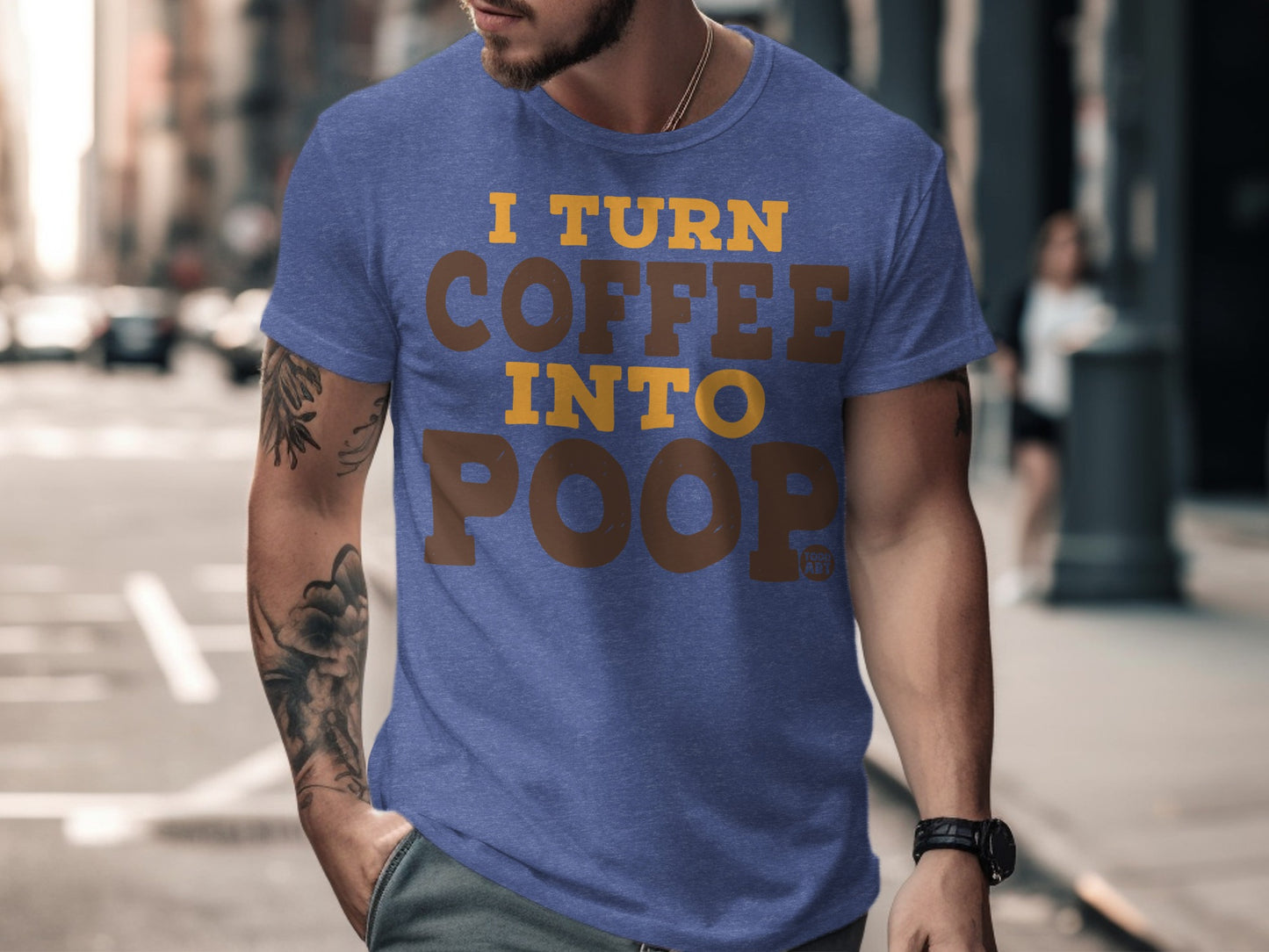 I Turn Coffee Into Poop Men's Graphic T-shirt