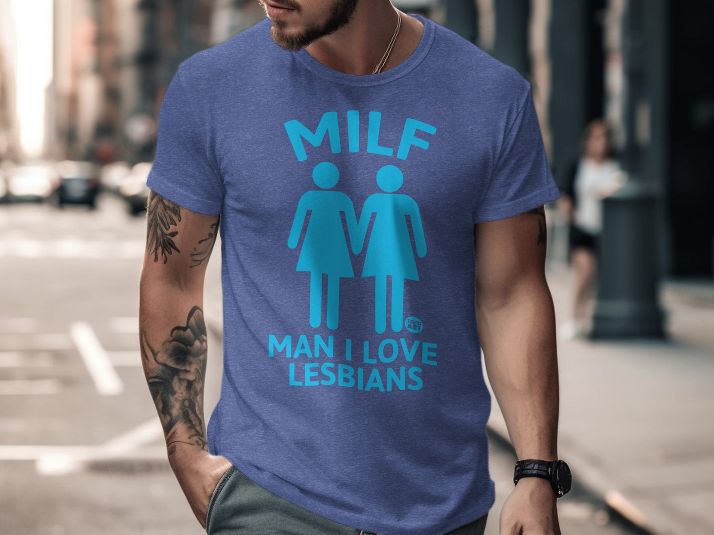 MILF Man I Love Lesbians Graphic T Shirt product type