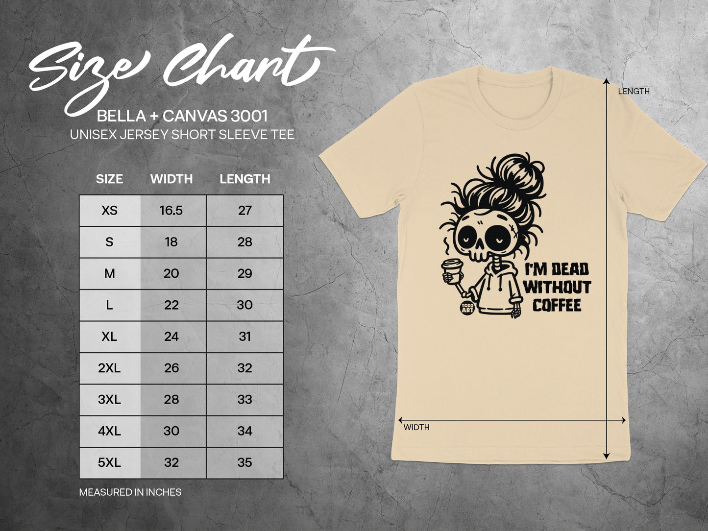 I'm Dead Without Coffee Funny Unisex Tee product