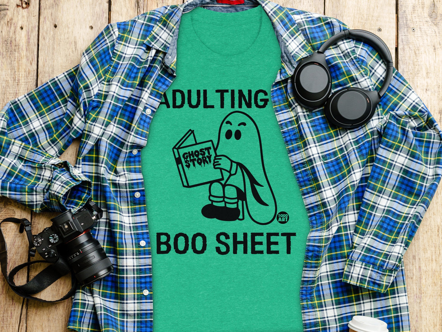 Adulting Boo Sheet Ghost Story Tee product