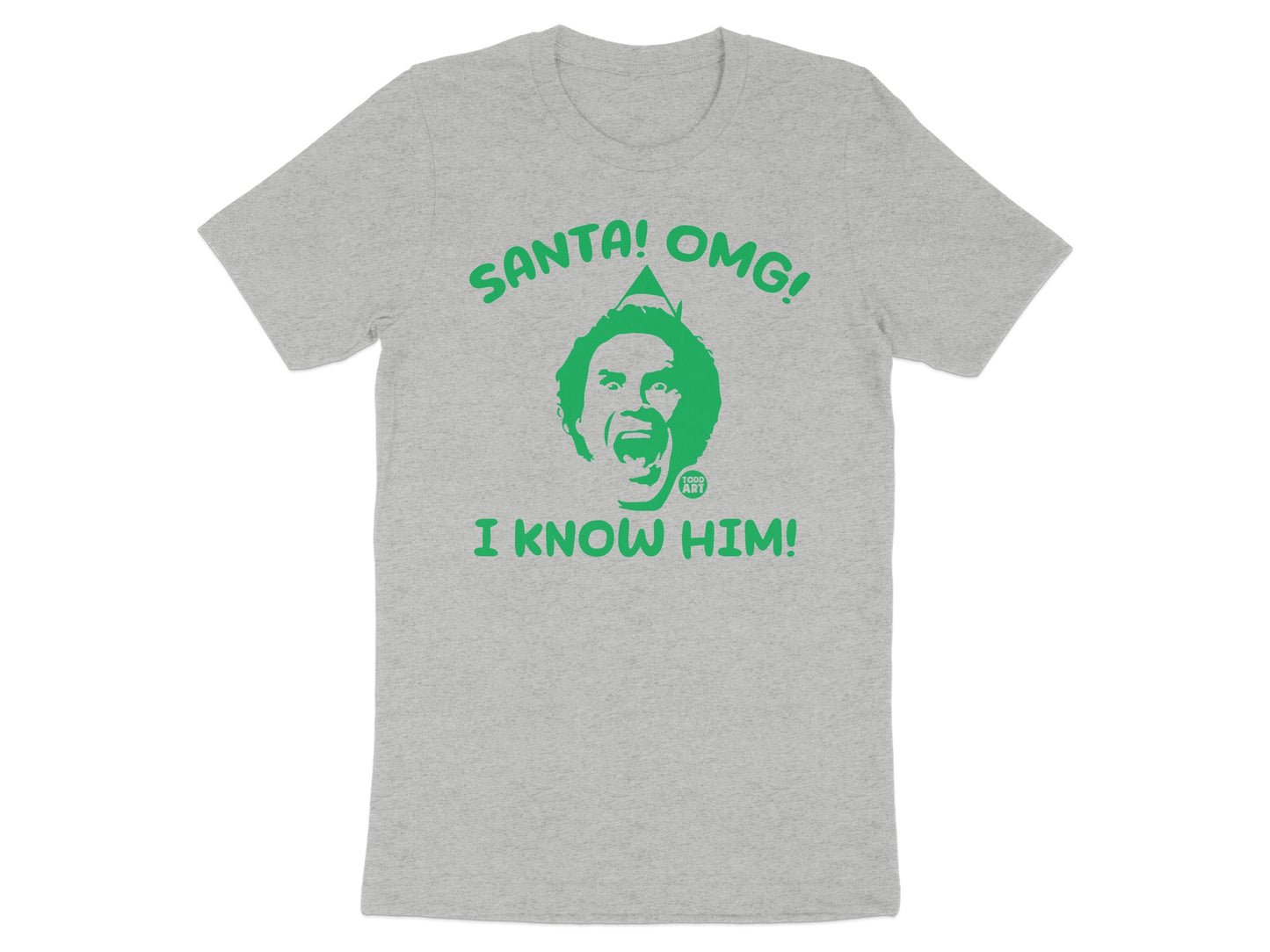 Santa OMG I Know Him Graphic T-shirt product type
