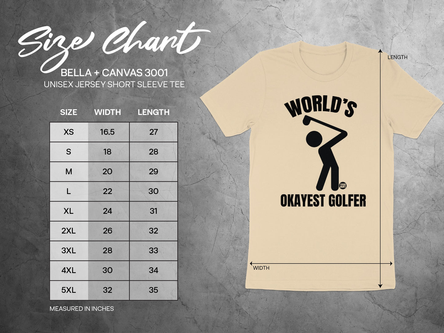 World's Okayest Golfer Short Sleeve Tee