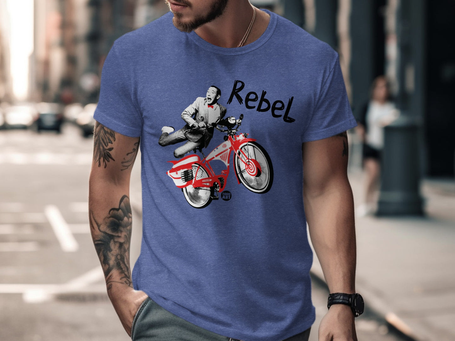 Rebel Biker Graphic Tee Perfect for Casual Wear