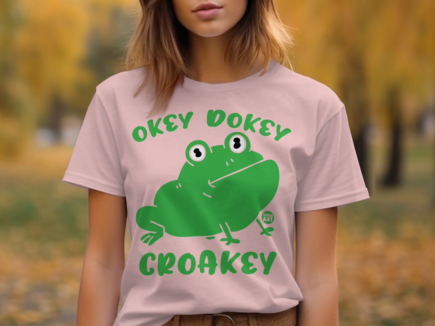 Okey Dokey Croakey Frog Graphic T-shirt product type