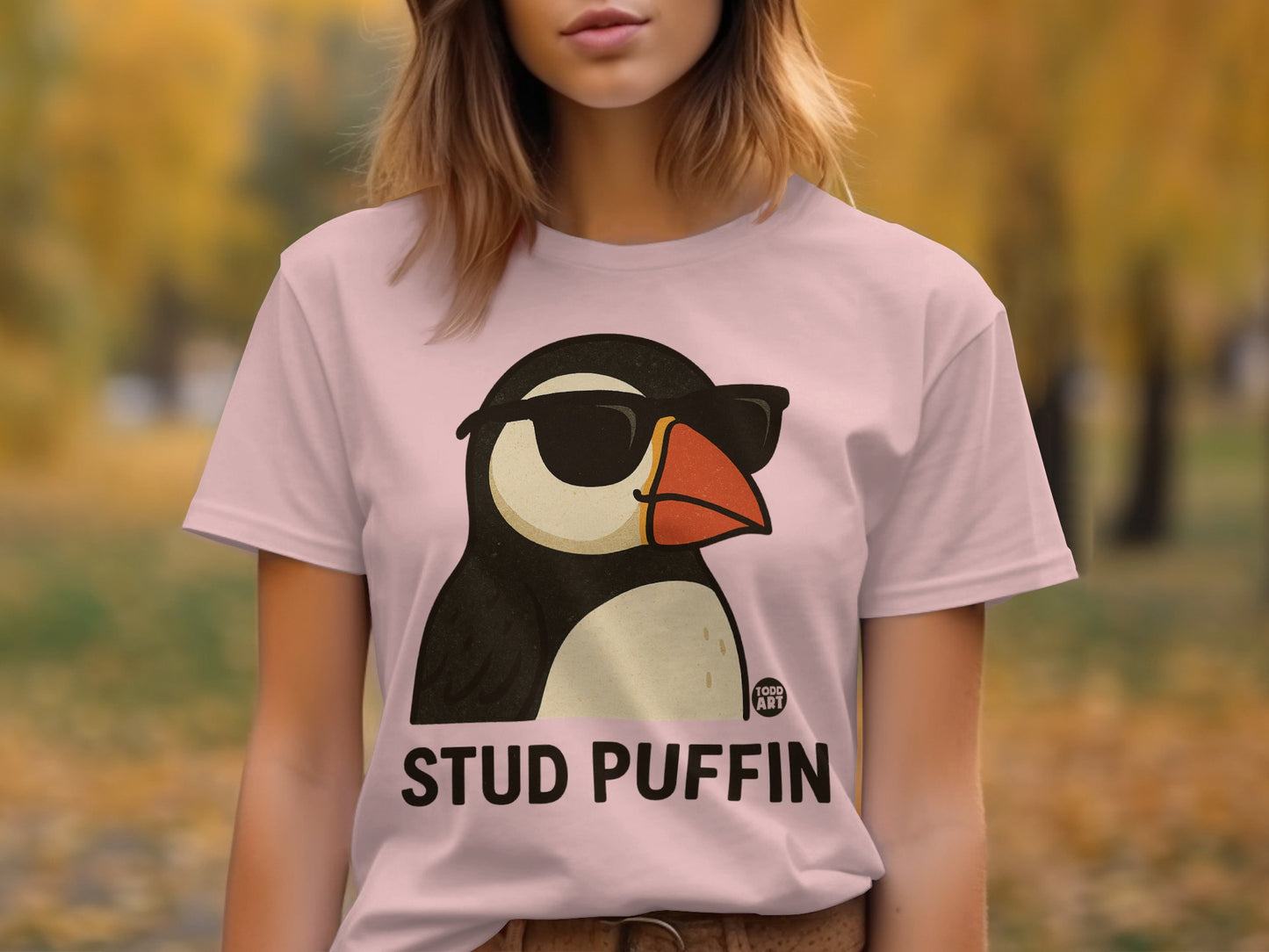 Stud Puffin Graphic Print T-Shirt product type