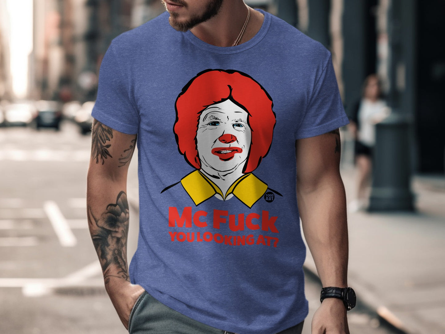 MC Fuck You Looking At Funny Graphic T-Shirt product type