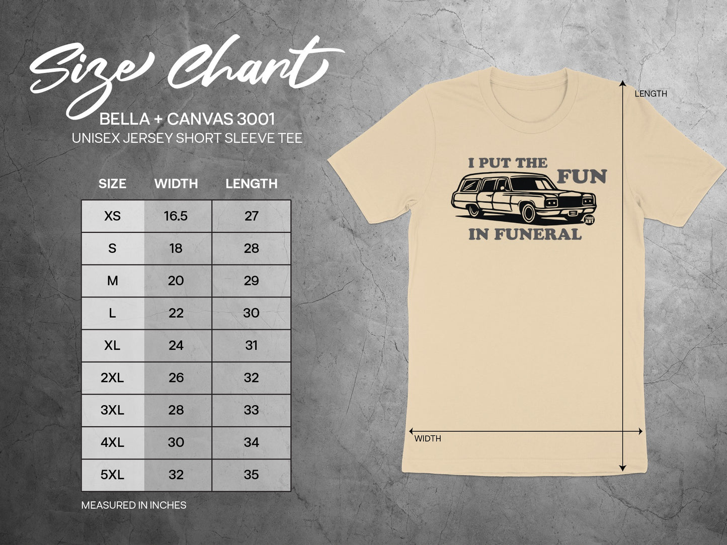 I Put The Fun In Funeral Design Unisex Tee product