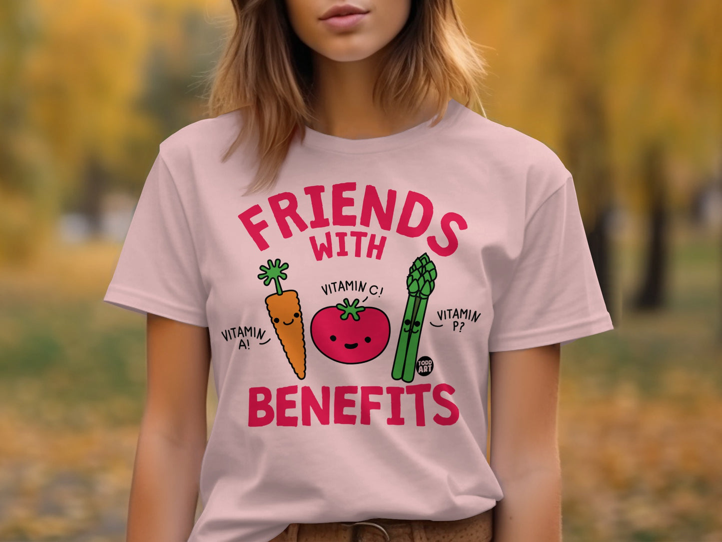 Friends With Benefits Funny Graphic T-Shirt Product
