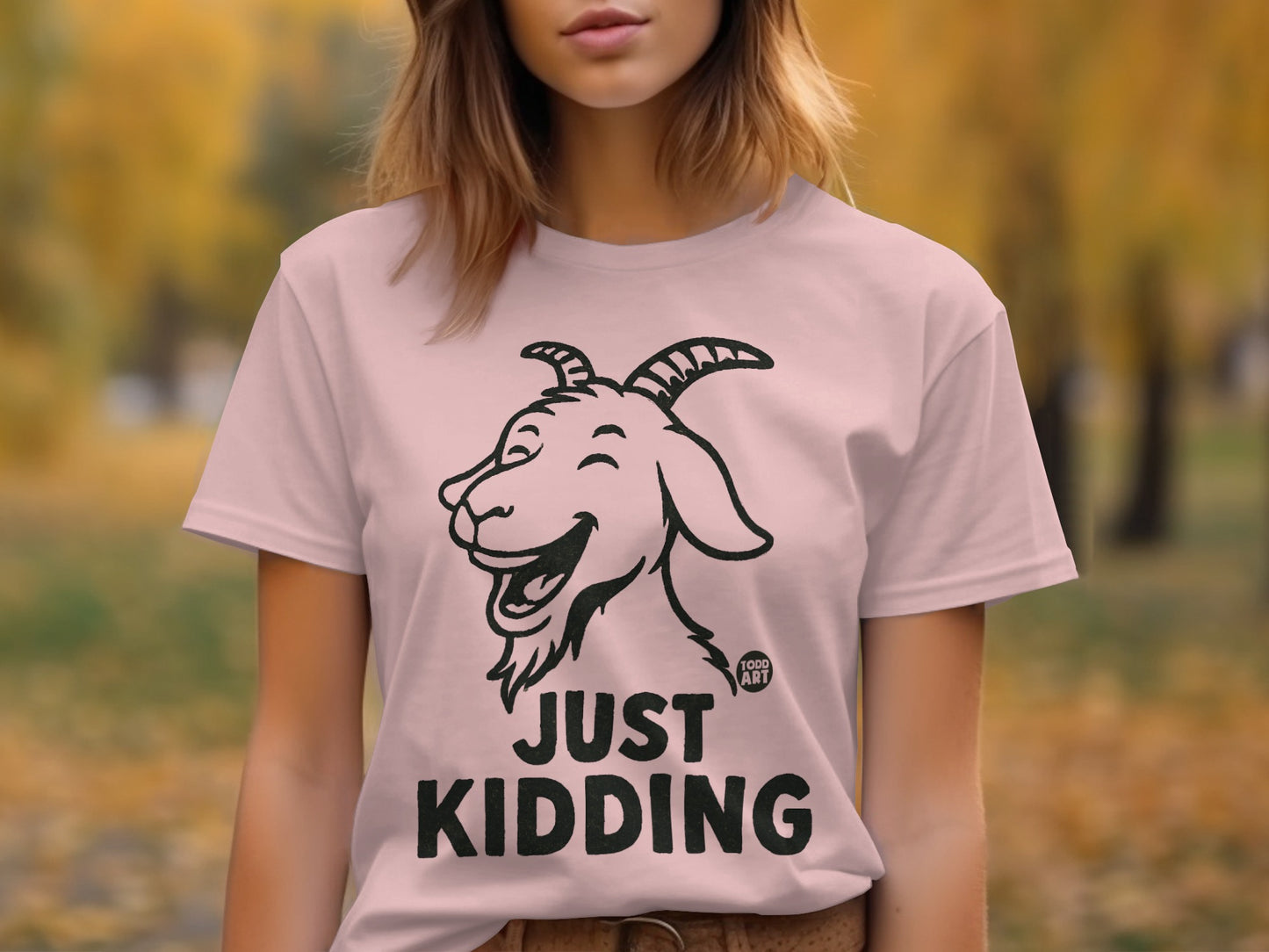 Just Kidding Goat Graphic T-Shirt product