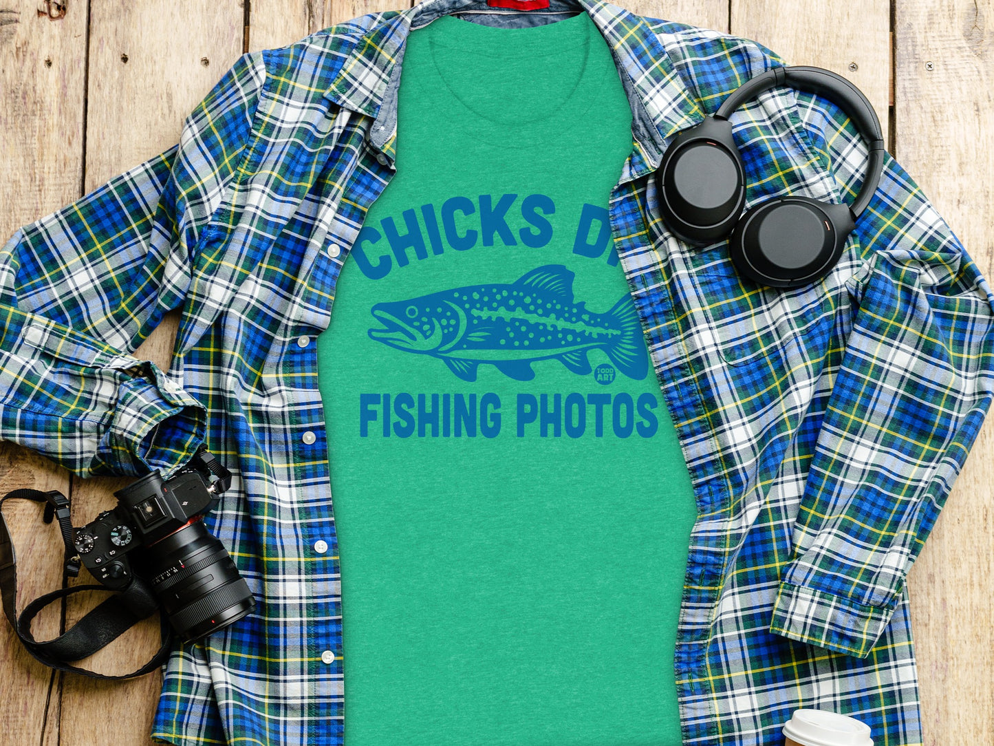 Chicks Dig Fishing Photos Graphic T-Shirt product type