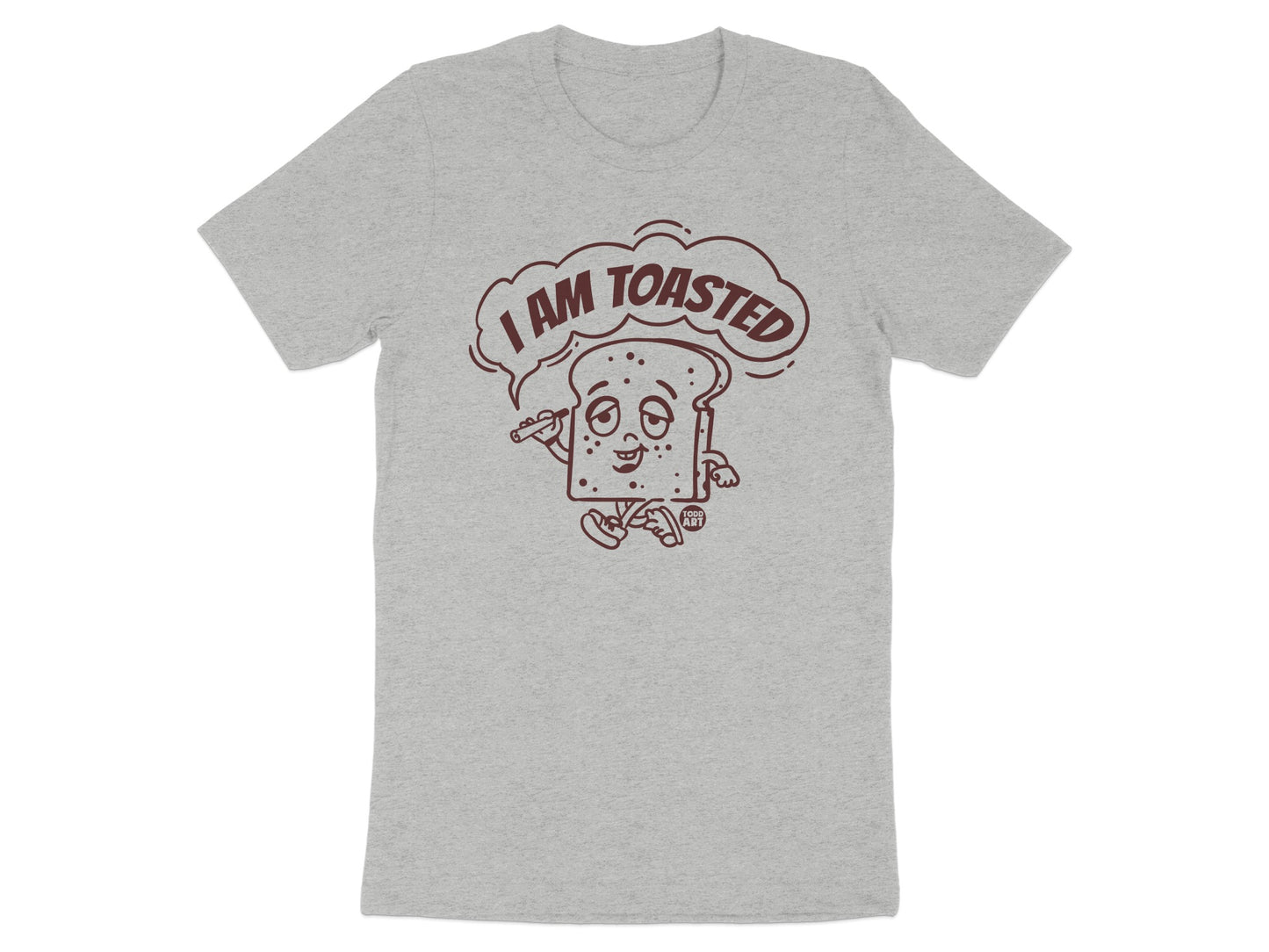 I Am Toasted Funny Cartoon Graphic Shirt product