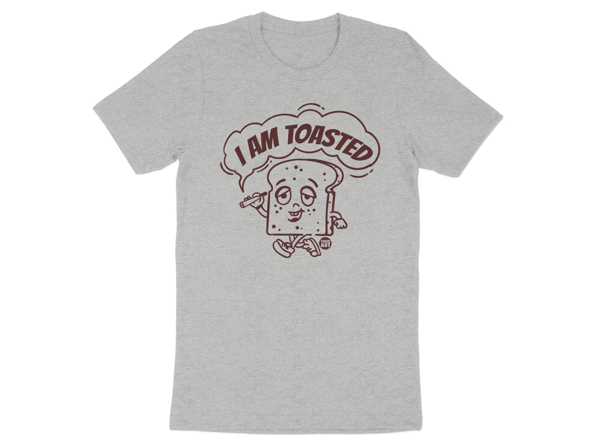 I Am Toasted Funny Cartoon Graphic Shirt product