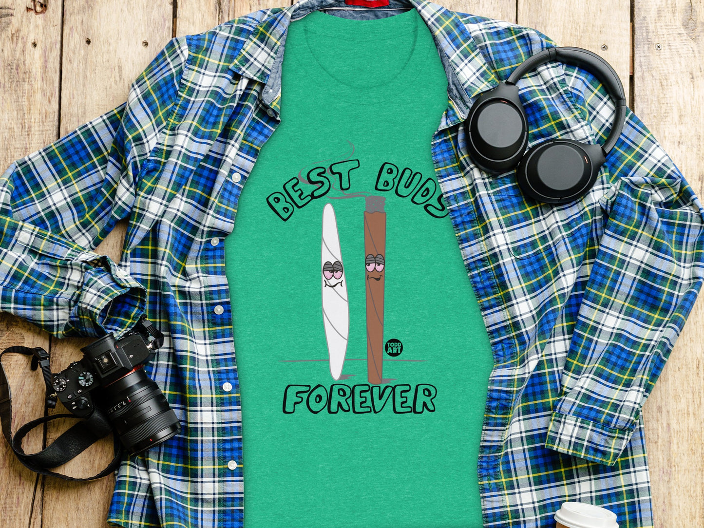 Best Buds Forever Light Green Shirt Product