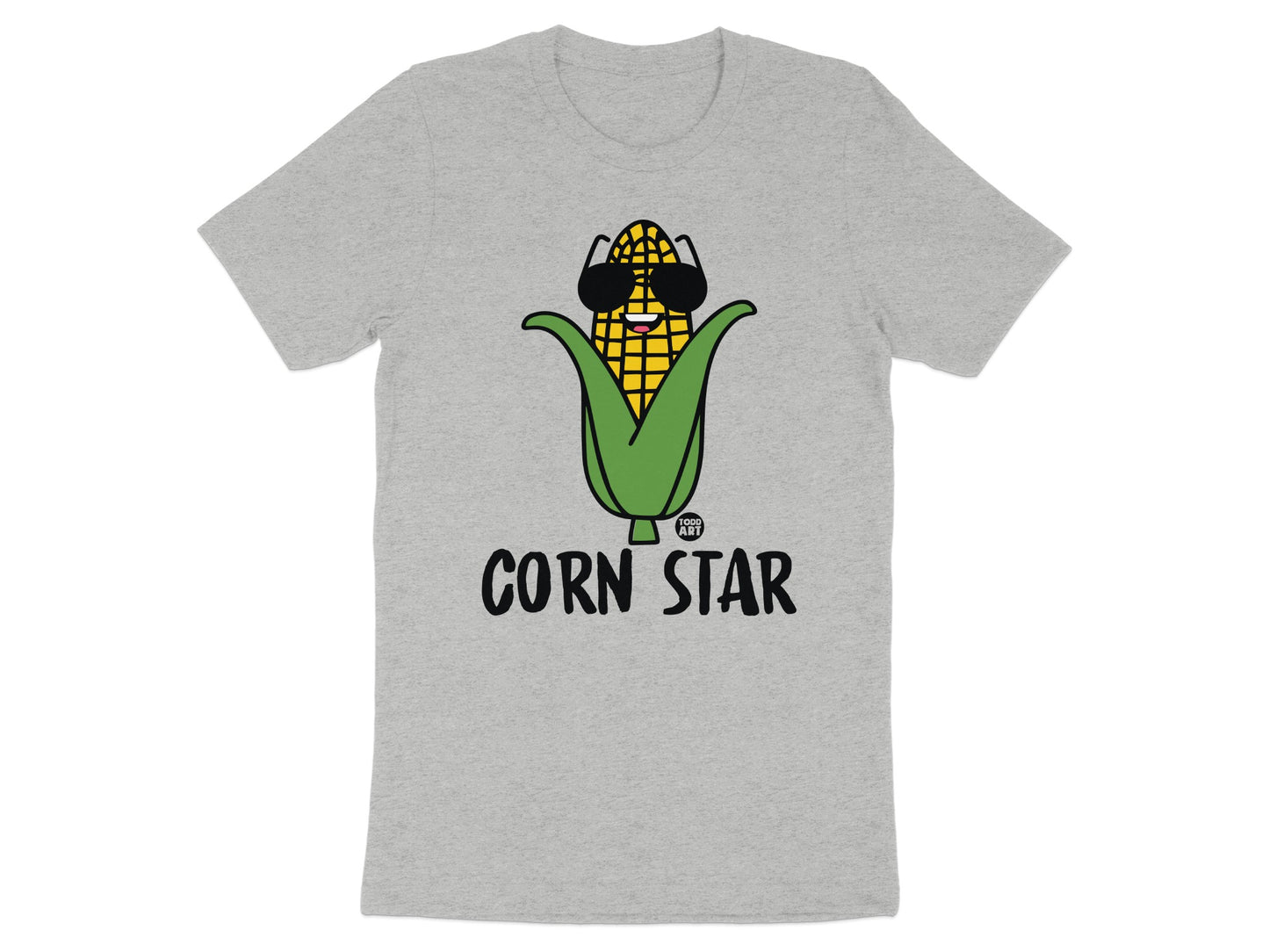 Corn Star Fun Graphic Short Sleeve T-Shirt