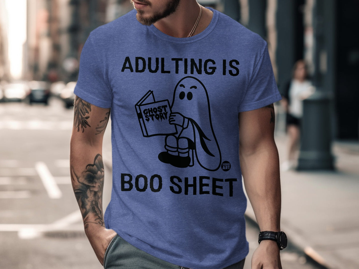 Adulting Is Boo Sheet Ghost Story T-Shirt product