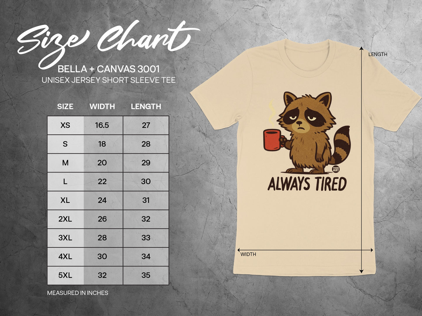 Always Tired Raccoon Holding Red Mug Shirt