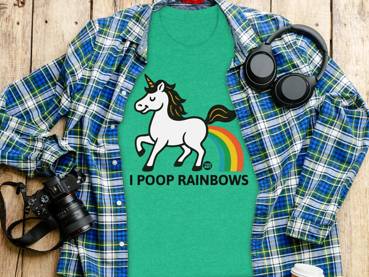 I Poop Rainbows Unisex Graphic Tee Shirt