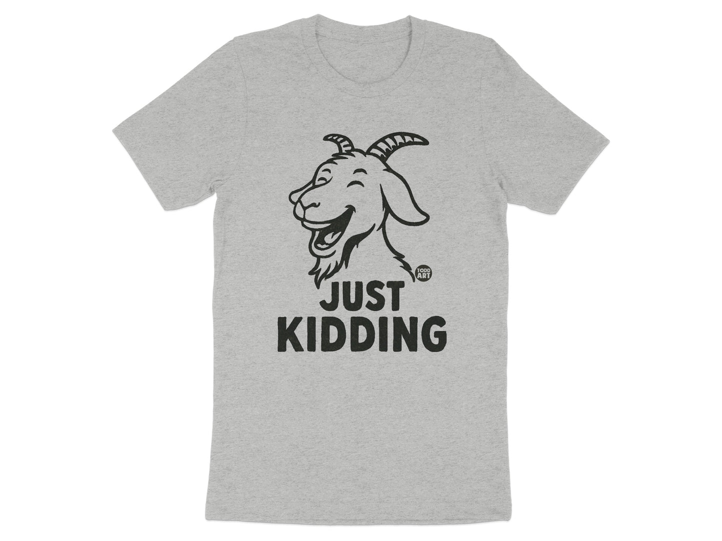 Just Kidding Goat Graphic Tee Shirt product type