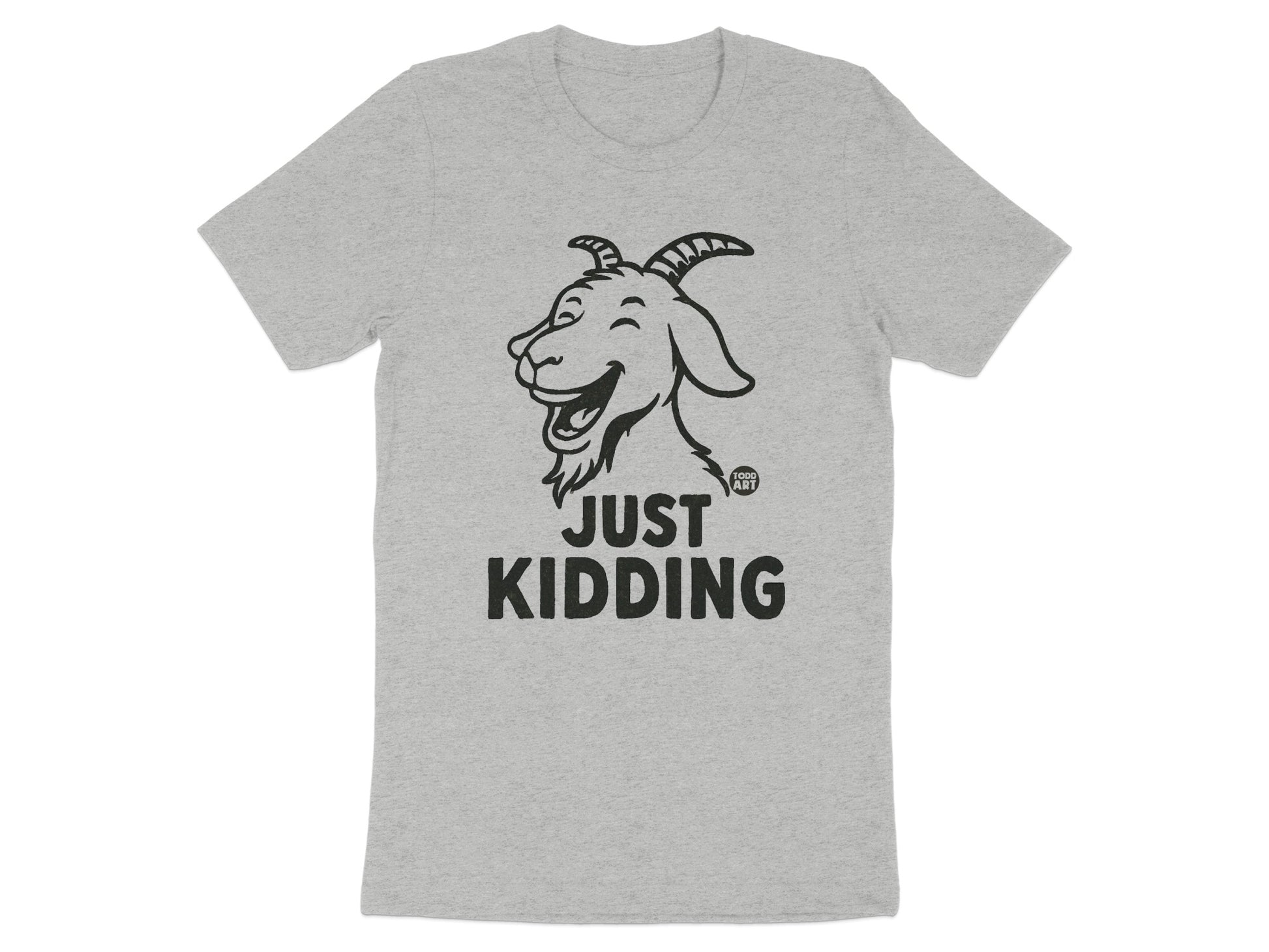 Just Kidding Goat Graphic Tee Shirt product type