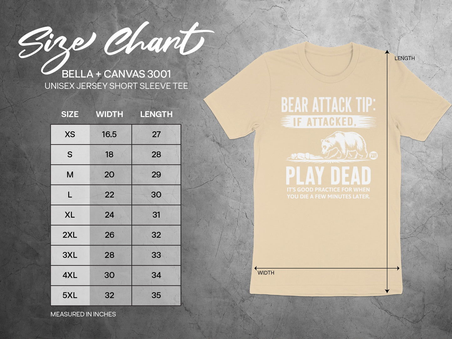 Bear Attack Tip If Attacked Play Dead Tee product