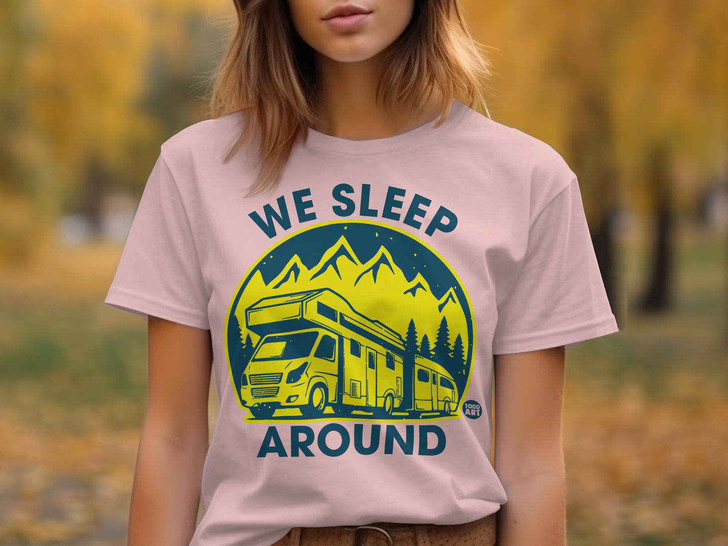 We Sleep Around Camping Graphic T-shirt product