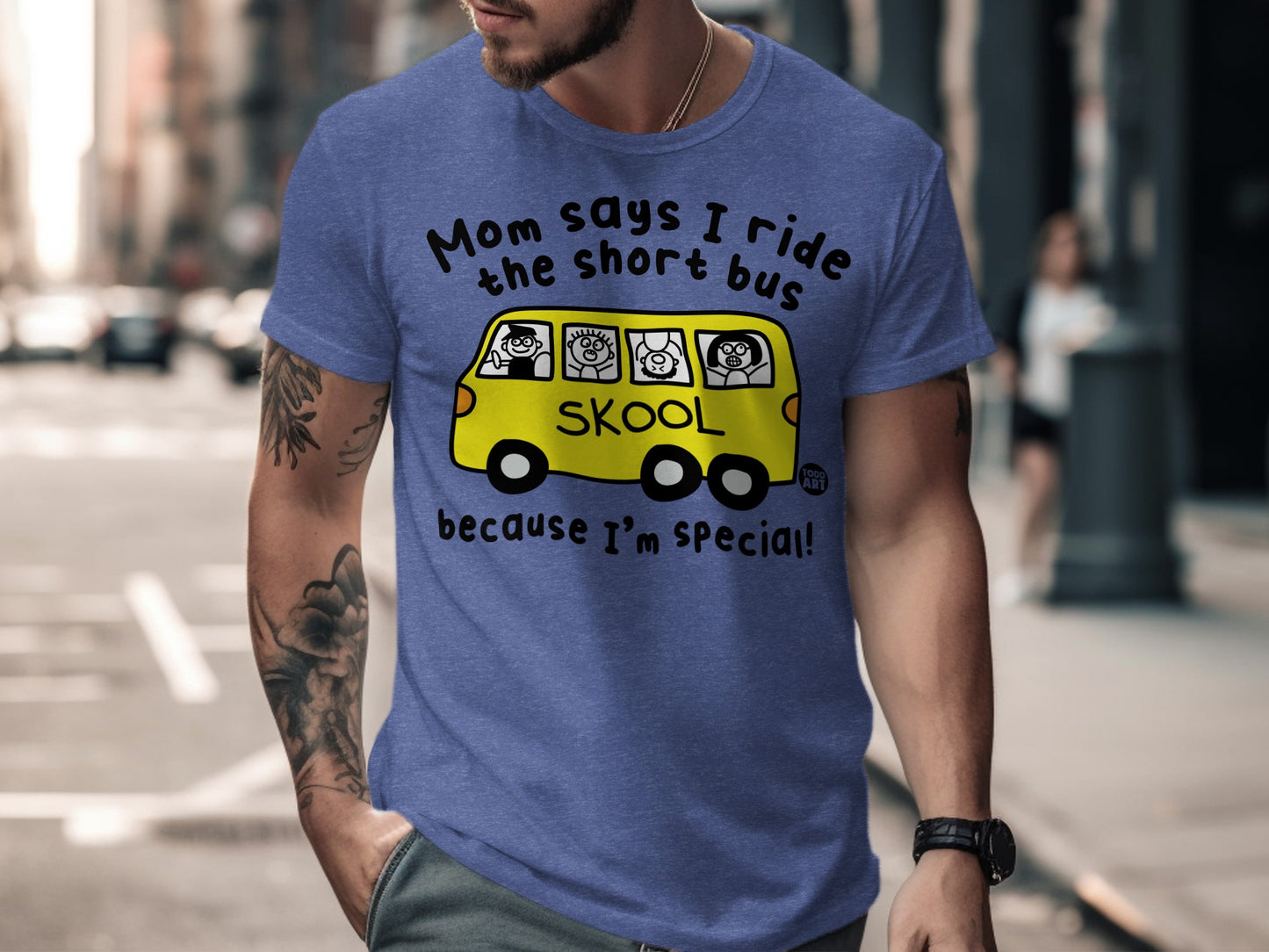 Mom Says I Ride The Short Bus Because TShirt Product