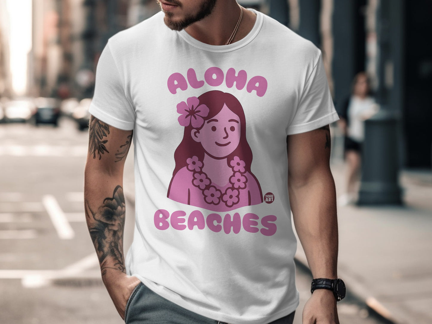 Aloha Beaches Graphic T-Shirt Summer Vibes Tee