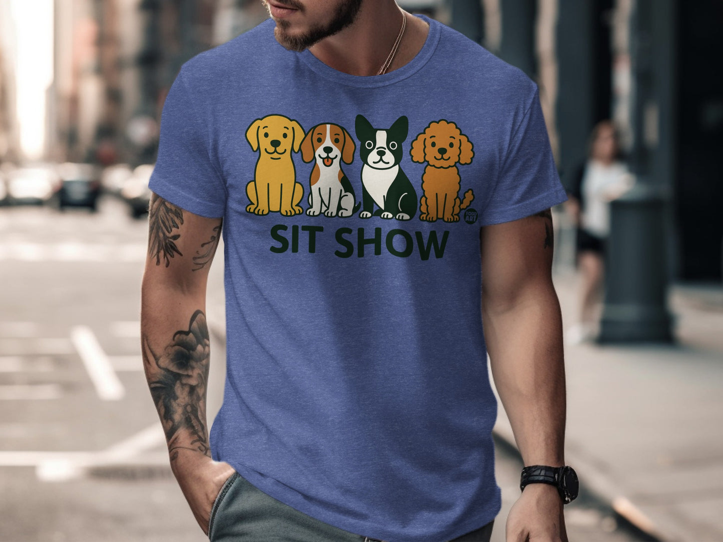 Adorable Sit Show Dog Graphic Unisex Shirt product