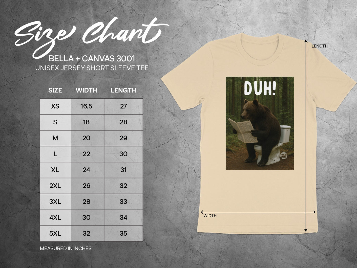 DUH Bear Reading Newspaper Short Sleeve Tee product