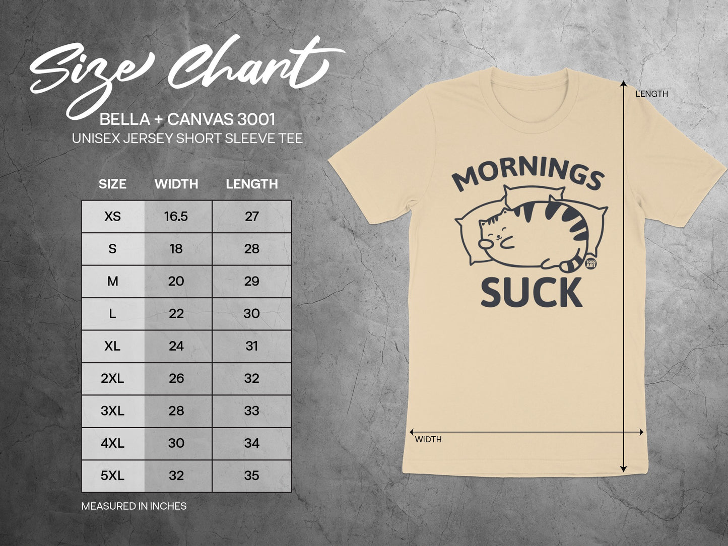 Mornings Suck Cat Graphic Unisex Short Sleeve Tee product