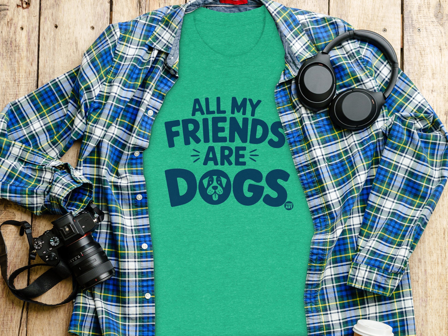 All My Friends Are Dogs Graphic Tee Shirt product type