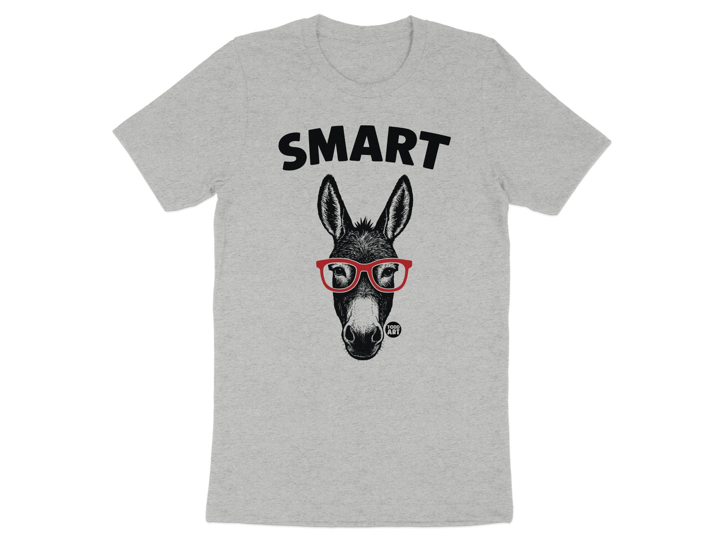 Smart Donkey with Glasses Graphic T-Shirt product