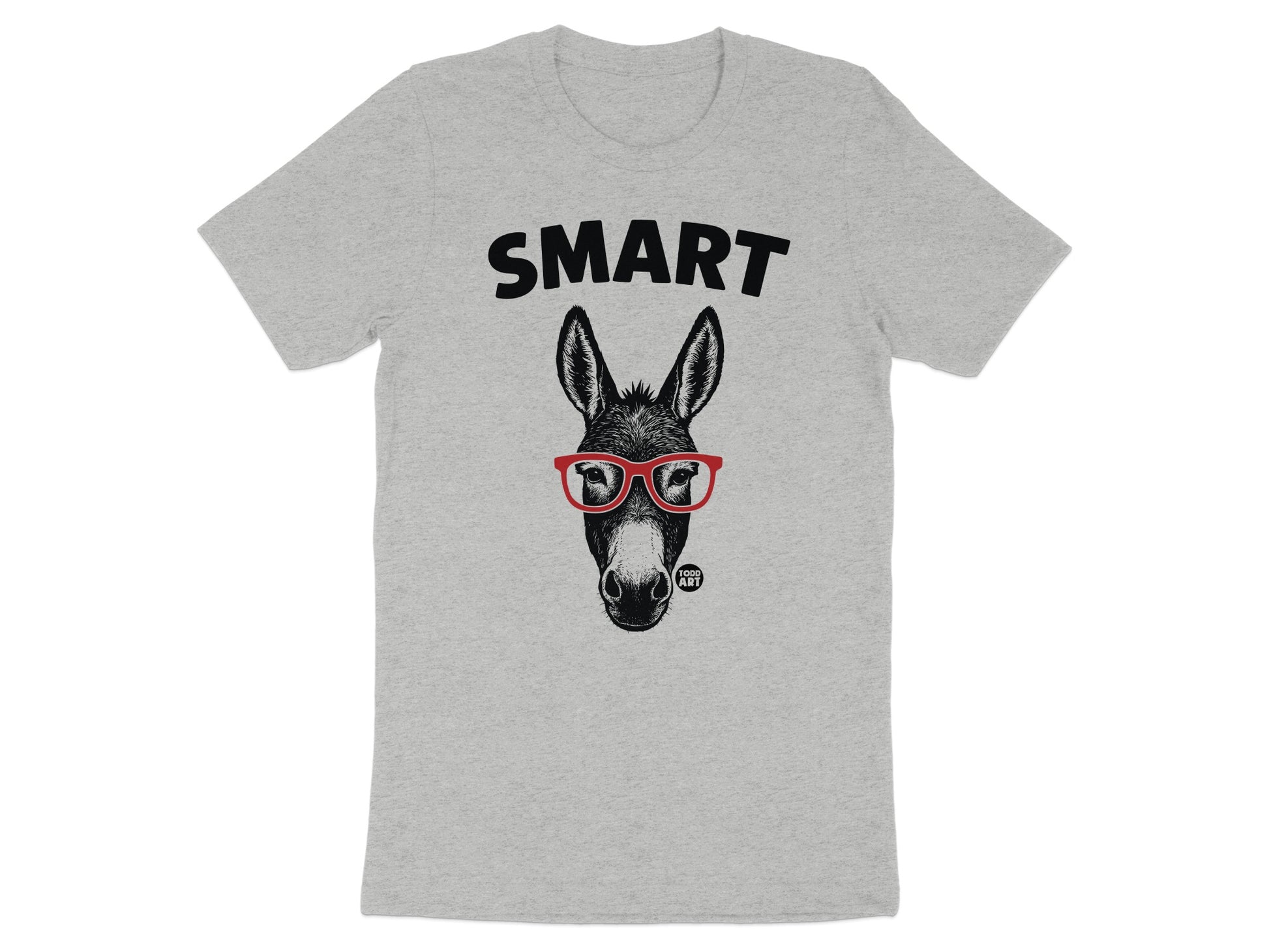 Smart Donkey with Glasses Graphic T-Shirt product
