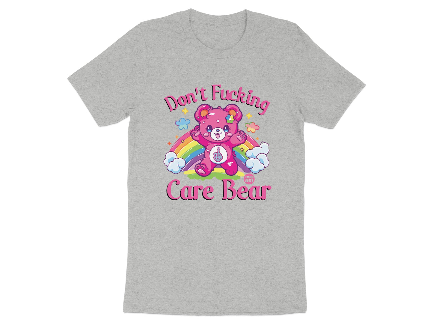Don't F***ing Care Bear Graphic T-Shirt product