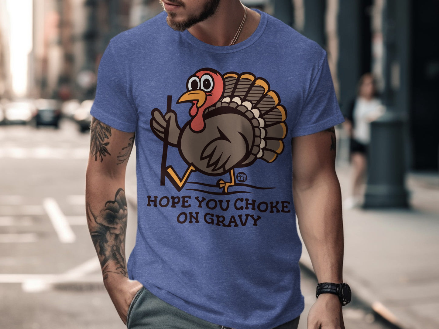 Funny Hope You Choke On Gravy Turkey T-Shirt product