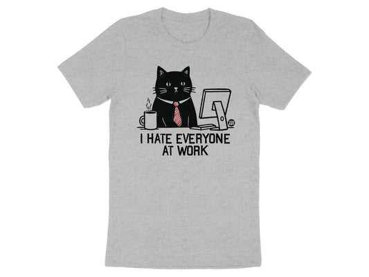 I Hate Everyone At Work Cat Office Humor Shirt product