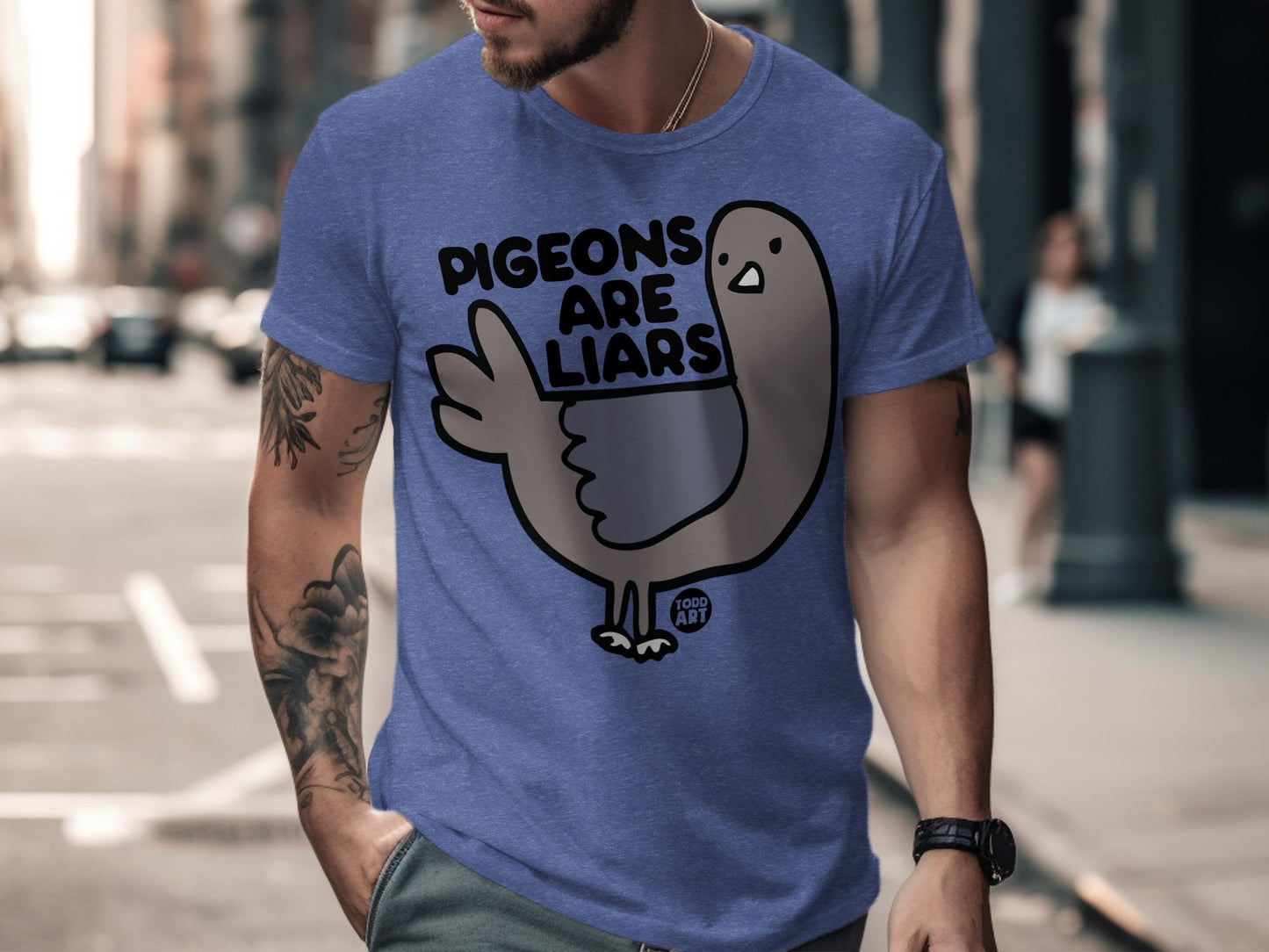 Pigeons Are Liars Graphic Men's T-shirt Product