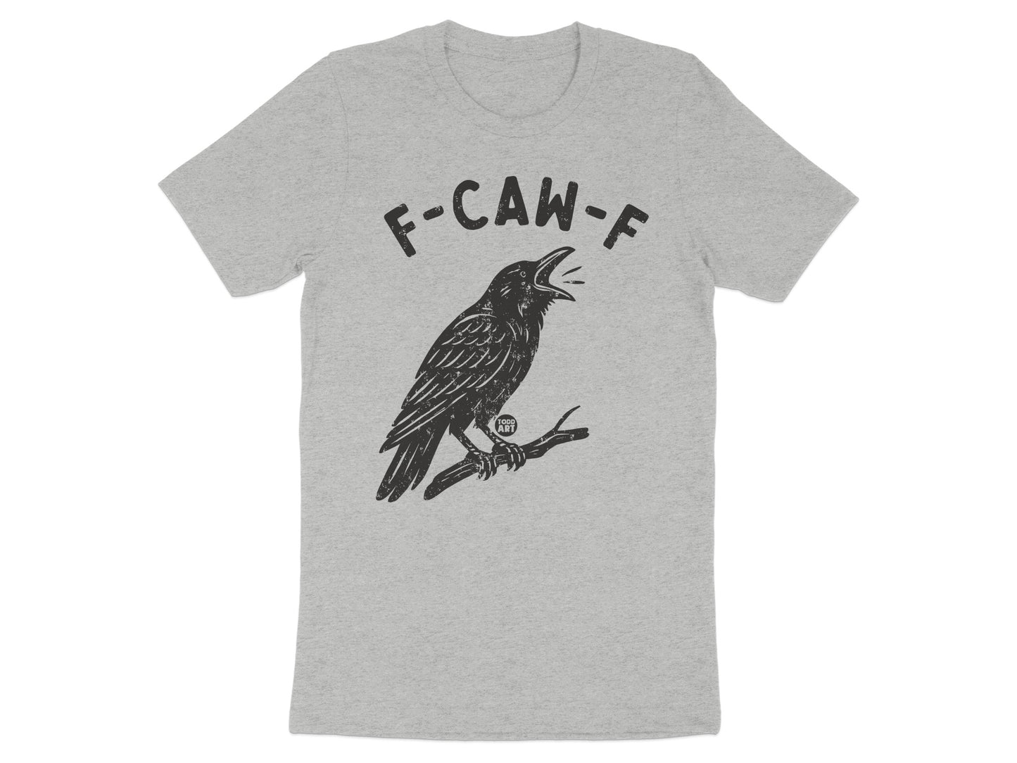 F-CAW-F Crow Illustration Graphic Tee Shirt product type