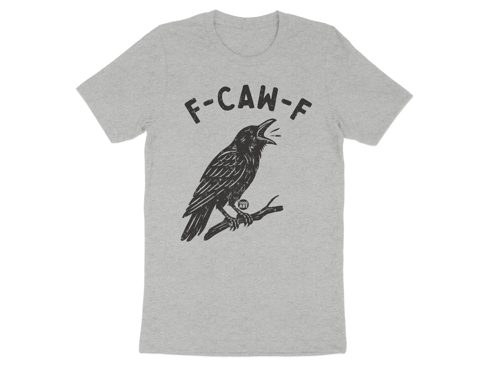 F-CAW-F Crow Illustration Graphic Tee Shirt product type