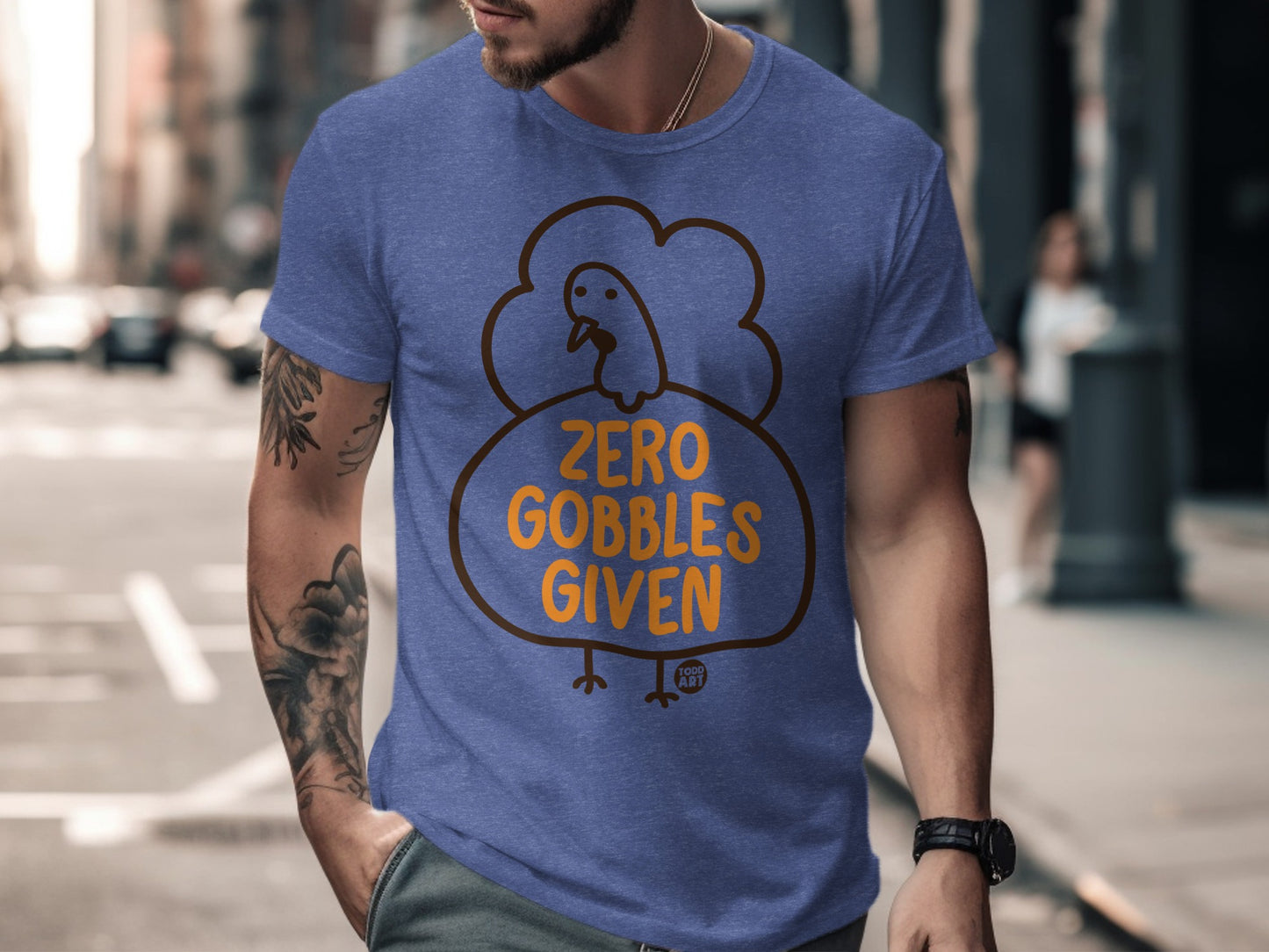 Zero Gobbles Given Funny Graphic Tee Shirt product type
