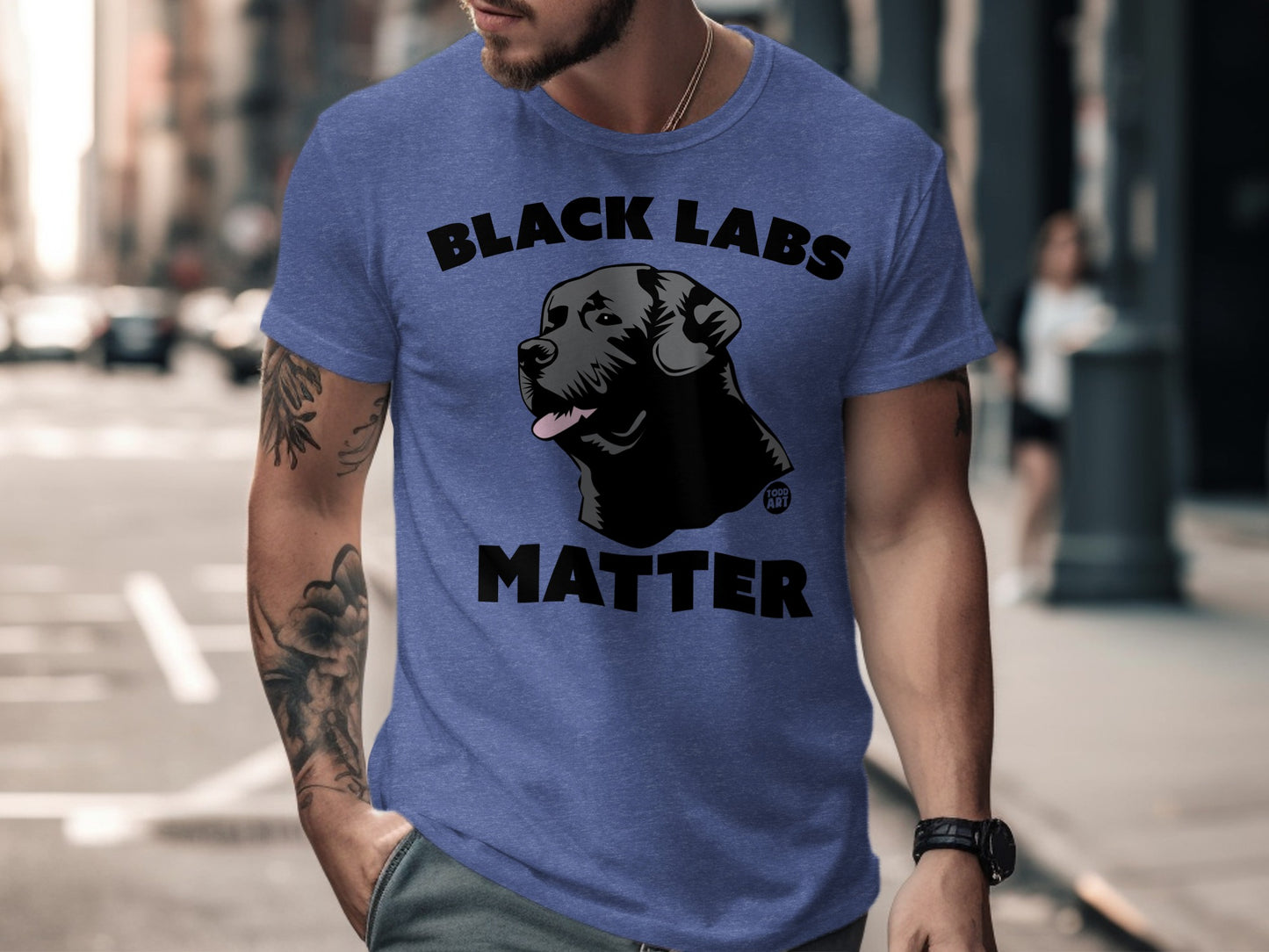 Black Labs Matter Graphic T-Shirt Casual Fashion product