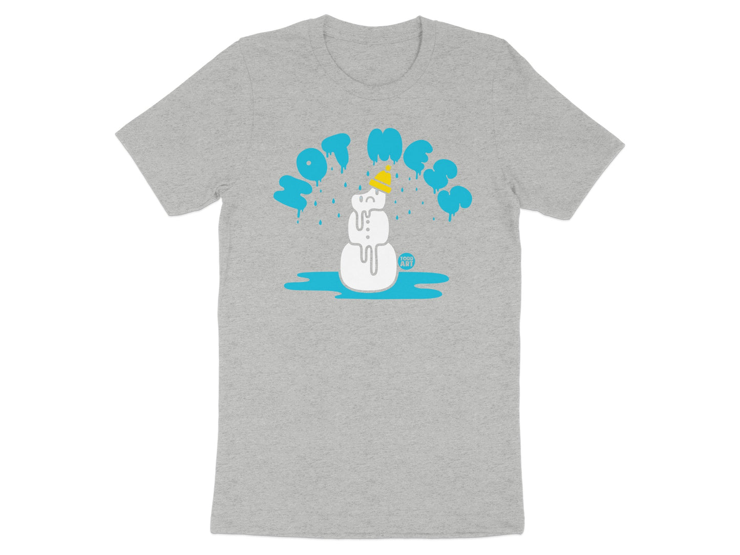 Funny Hot Mess T-shirt Cute Snowman Graphic Shirt product