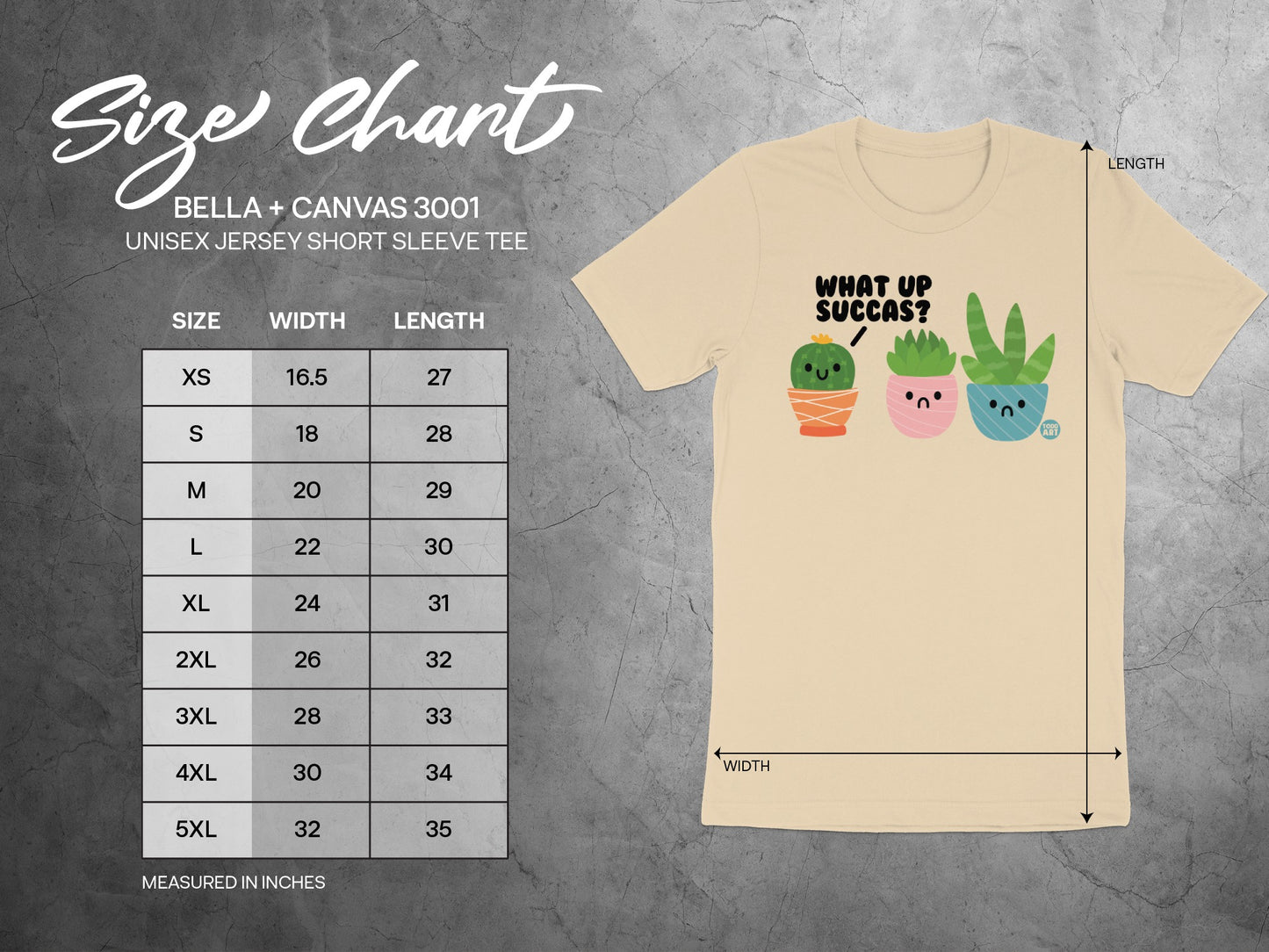 Succulent Cactus Graphic Unisex Short Sleeve Tee product