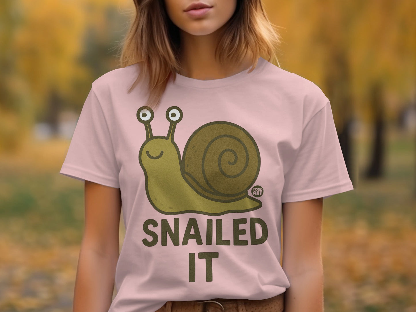 Funny Snail Illustration Snailed It T-shirt product type