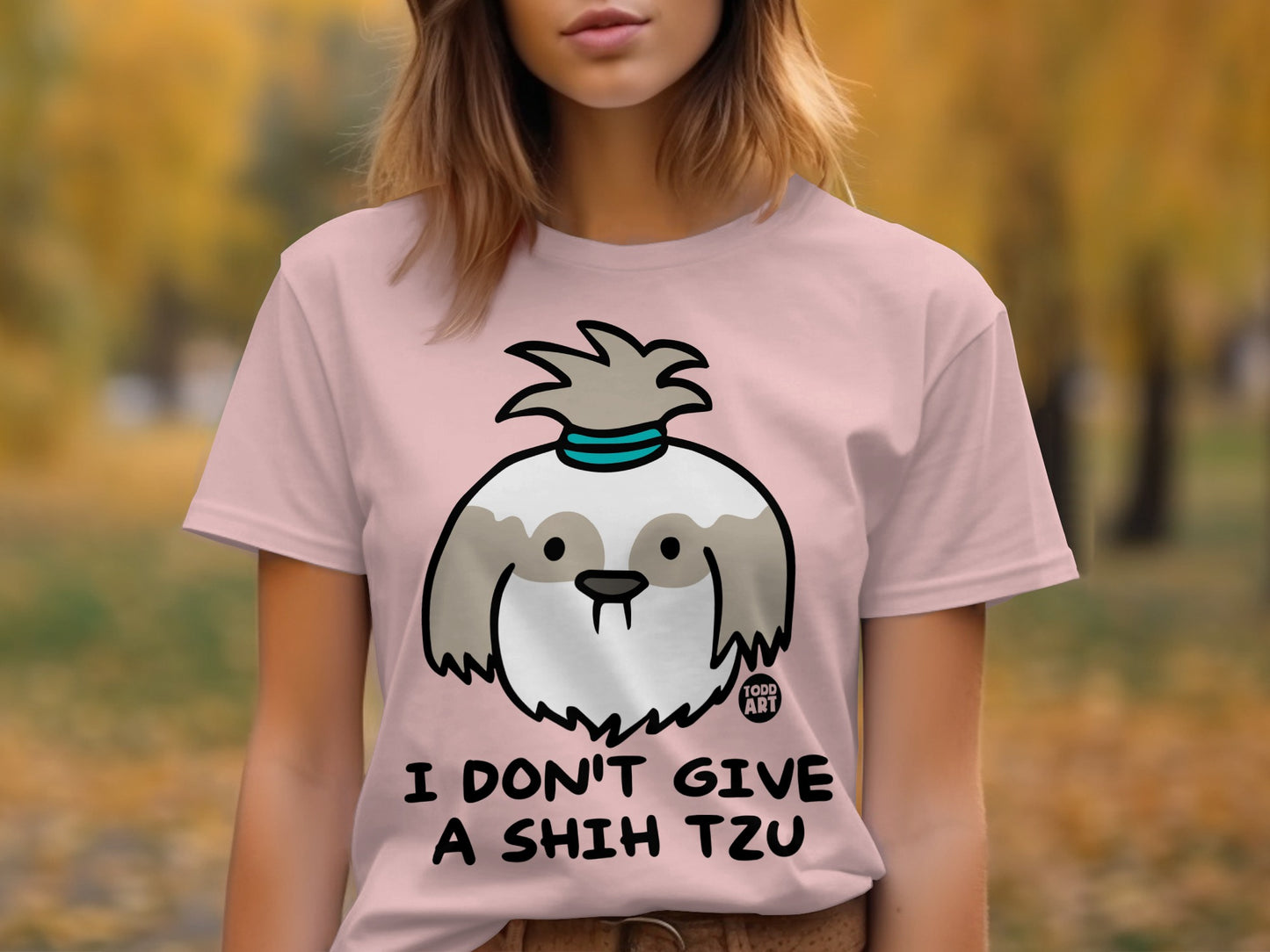 I Don't Give a Shih Tzu Graphic Printed T-Shirt product