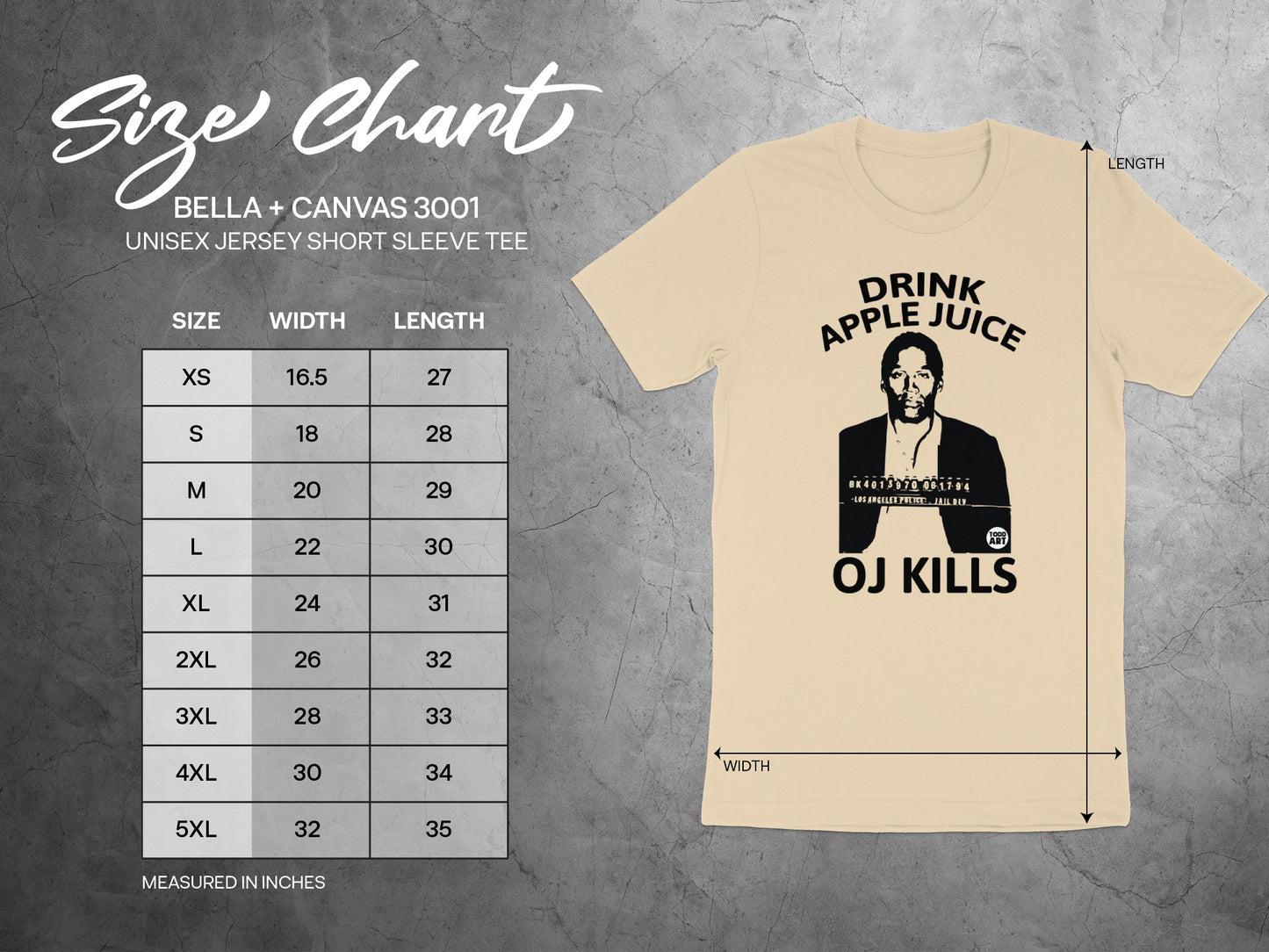 Drink Apple Juice OJ Kills Unisex Short Sleeve Tee